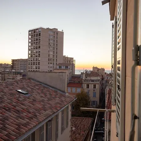 T2 Panier Vieux-port Vue Notre Dame De La Garde Apartament Marsylia